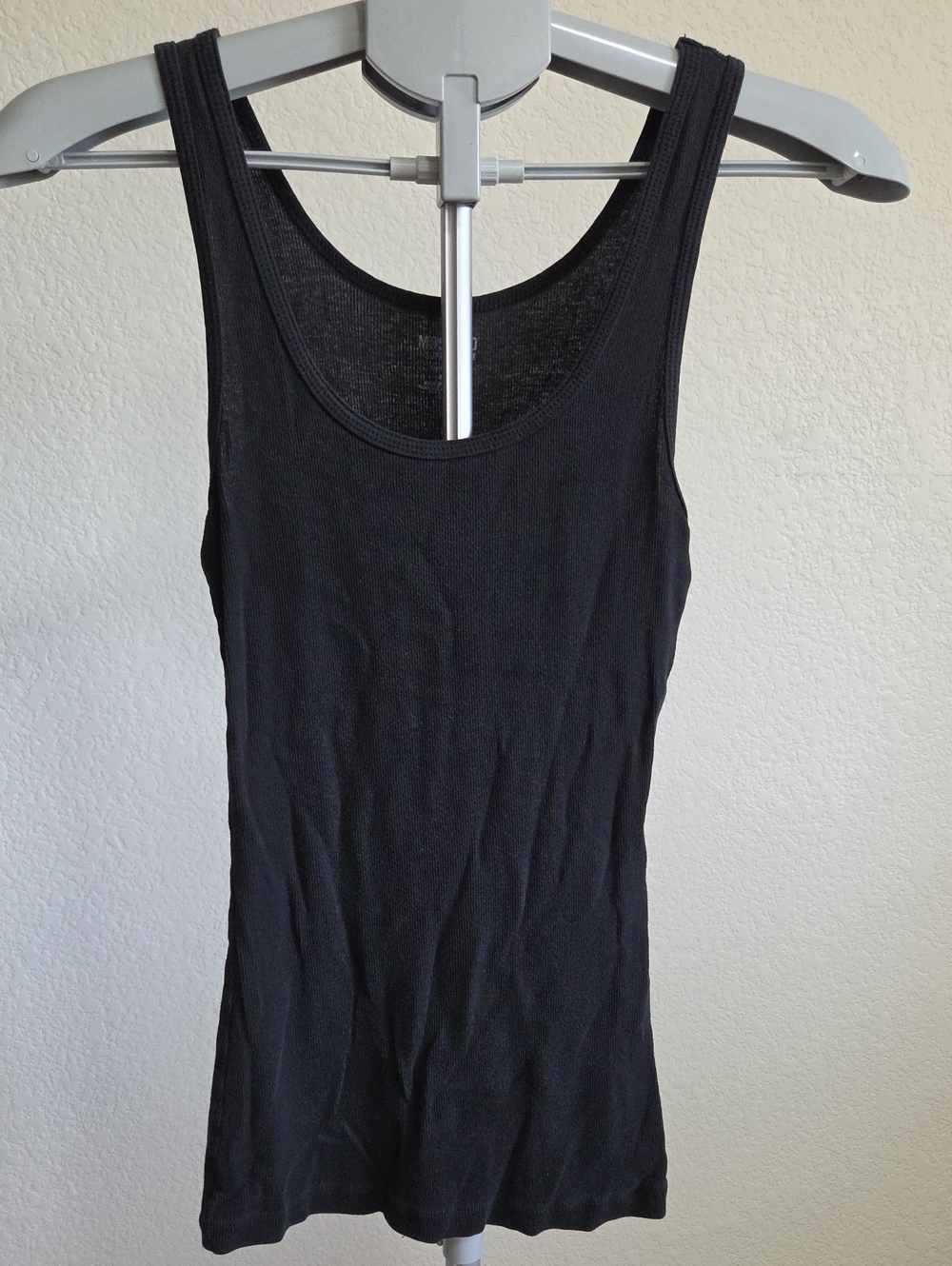 Mossimo Supply Co. Black Ribbed Scoop Neck Tank